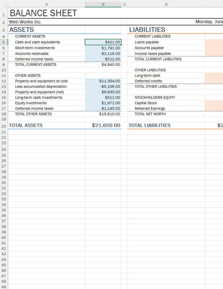 SpreadProcessing sample document